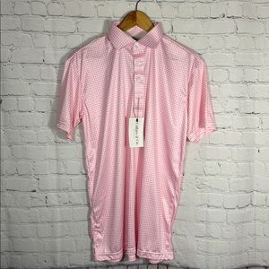 Collars & Co Polo shirt Medium 4 Button Down Golf Short Sleeve Various Design